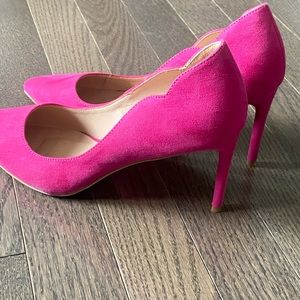 Chinese Laundry suede pink heels